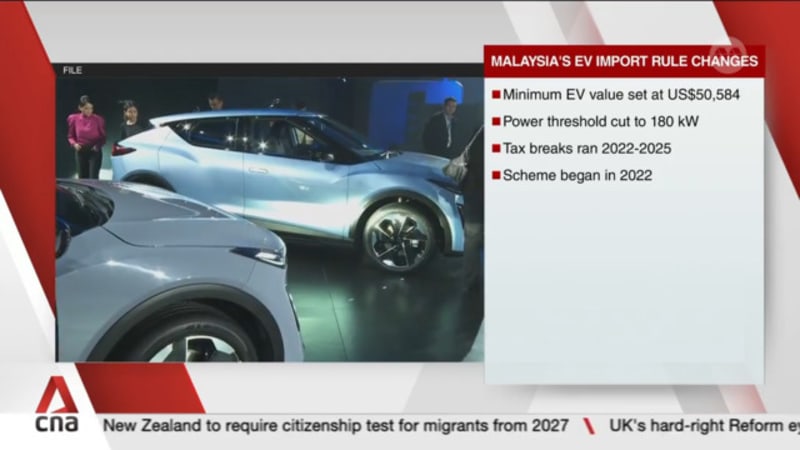 Malaysia tightens rules on imported electronic vehicles