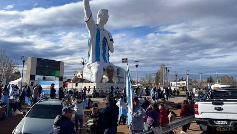 In a Patagonia town with an 85-foot Messi statue, Argentines celebrate reaching World Cup final