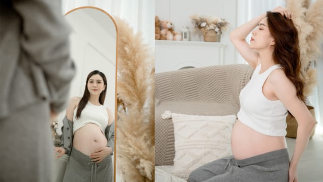 马艺瑄晒34周孕肚　感性对宝宝说心里话