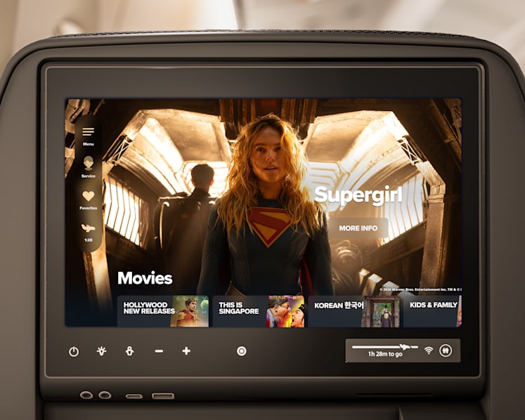 Singapore Airlines to upgrade KrisWorld entertainment system from 2027, with bigger screens and new features