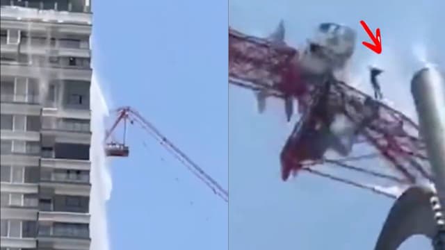 操作高楼吊臂时遇地震 驾驶员被抛飞坠楼惨亡