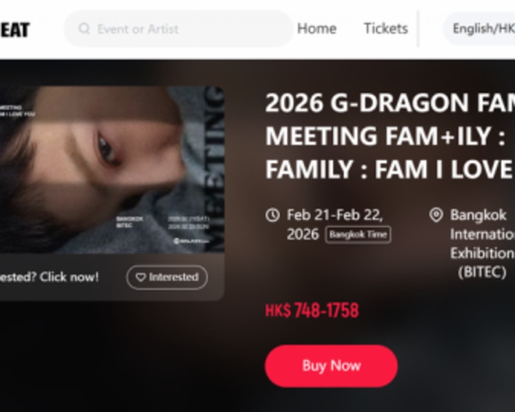 K-pop Star G-Dragon’s First Solo Fan Meeting in Southeast Asia Goes on Sale on MAISEAT