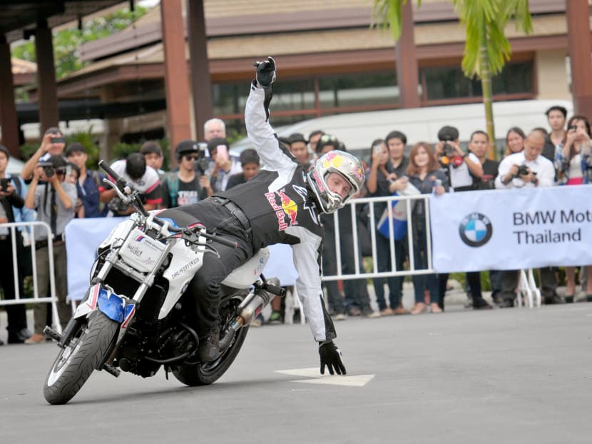 Red-hot stunt master