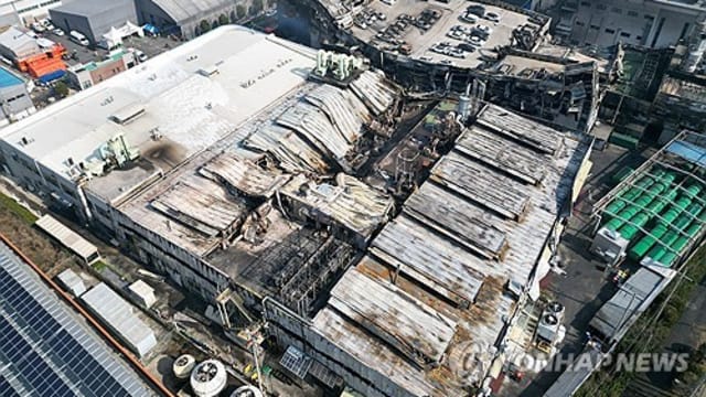 韩国汽车零件厂火灾疑同未经许可改建工程有关