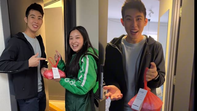 Grab跨国送鸡饭到丹麦　骆建佑惊喜反应曝光！