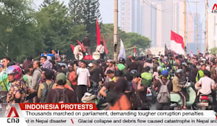 Indonesia protests: Thousands marched on parliament, demanding tougher corruption penalties