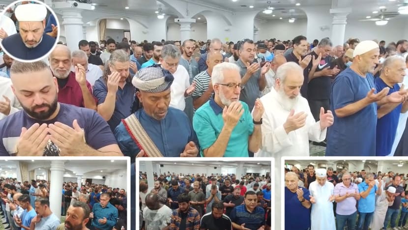 Umat Islam Amerika berhimpun doakan kedamaian di Palestin selepas solat Jumaat Umat Islam Amerika berhimpun doakan kedamaian di Palestin selepas solat Jumaat