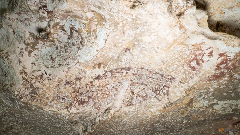 World's oldest cave painting in Indonesia shows a pig and people World's oldest cave painting in Indonesia shows a pig and people