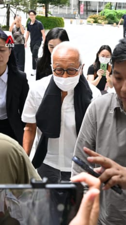 Billionaire Ong Beng Seng arrives at court for sentencing