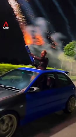 Arrests made in Malaysia over fireworks stunt on moving vehicles
