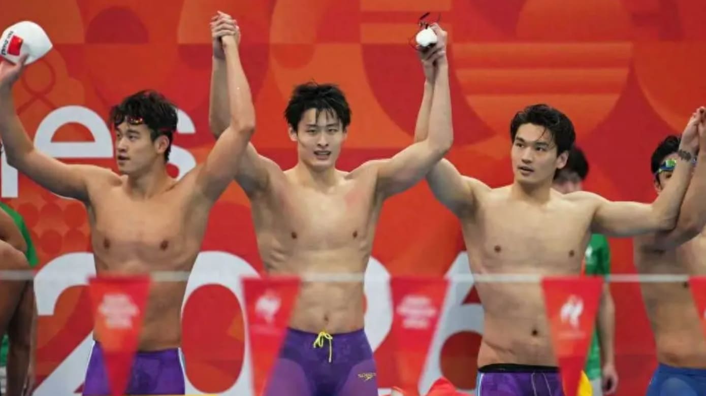 男子4x100米混合泳接力项目 中国队实现四连冠