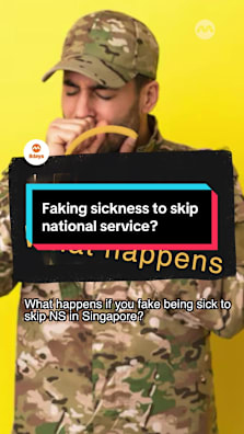 Thinking of making up a sickness to avoid NS? Watch this video first. #8dayssg #8dayssgtrending #ns #army #fypsg 