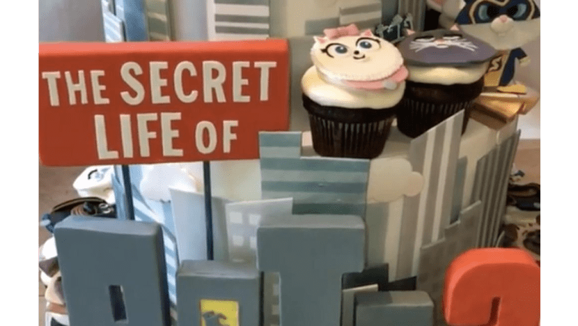 Kim Kardashian West hosts Secret Life of Pets 2 screening at home