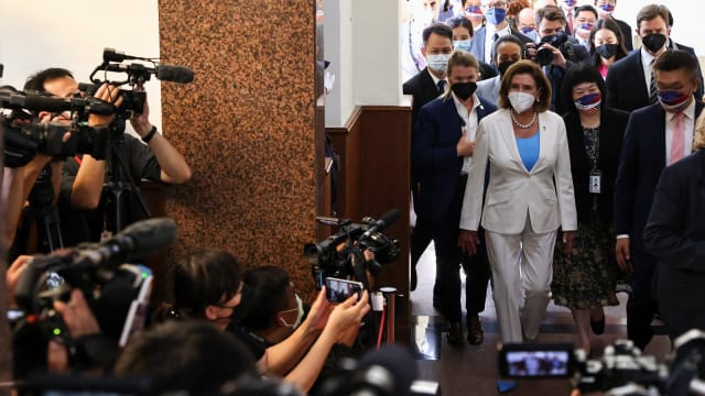 彭博：佩洛西访台不表示会引发中美冲突　原因有三点