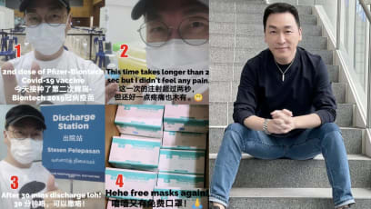 Rayson Tan Shows What Goes On During The COVID-19 Vaccination Process In 4 Really Relatable Steps