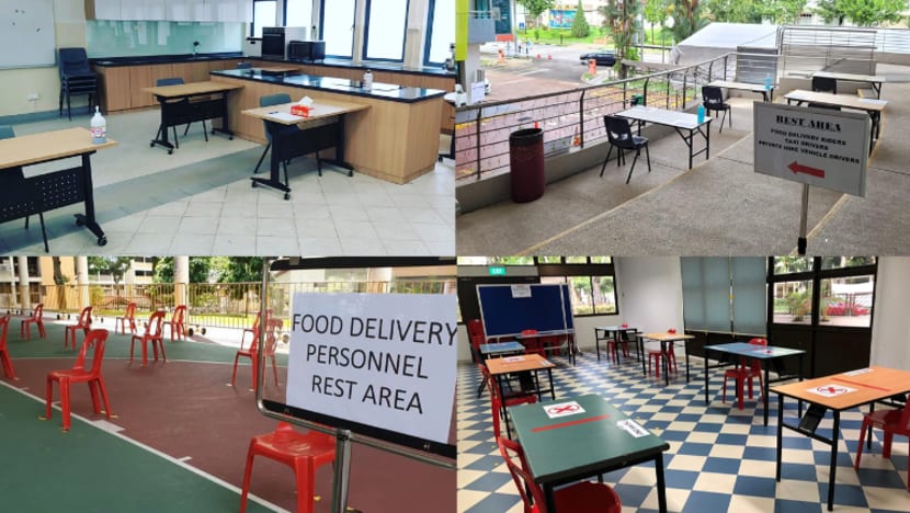 Toa Payoh East, Woodlands CC antara lokasi sediakan ruang rehat bagi penghantar makanan & pemandu teksi Toa Payoh East, Woodlands CC antara lokasi sediakan ruang rehat bagi penghantar makanan & pemandu teksi