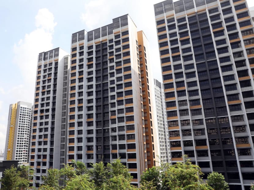 A view of Build-to-Order flats in a public housing estate. 