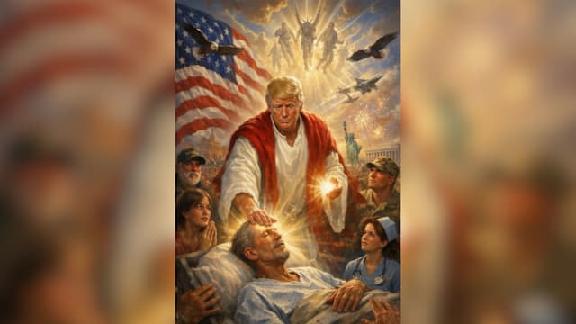 抨击教宗无作为 特朗普发布AI图化身耶稣治病