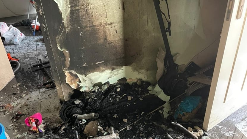 Three children taken to hospital after fire breaks out in Redhill flat