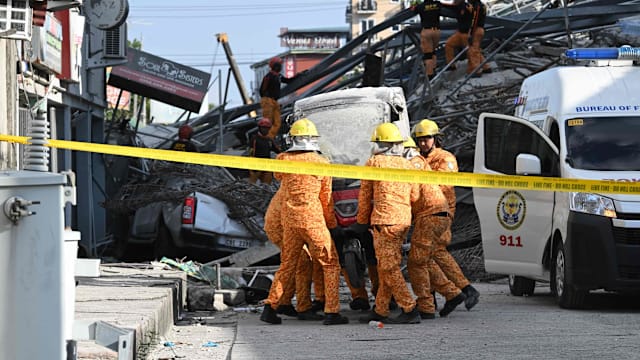 菲律宾建筑倒塌事故增至四死 17人仍失踪