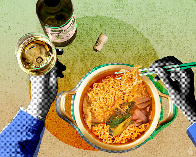 Shin Ramyun and Champagne? Sommeliers reveal their favourite instant noodle and wine pairings
