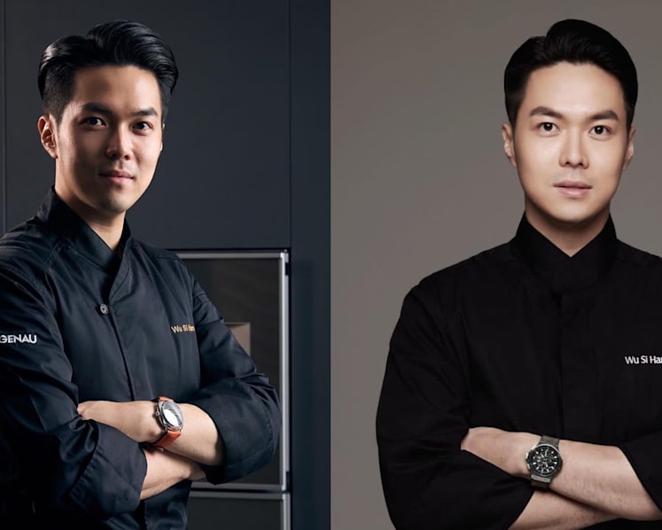 Wu Sihan, 31, is a full-time chef and now a Mediacorp artiste… oh, and he’s rumoured to be dating Hong Huifang’s daughter Tay Ying