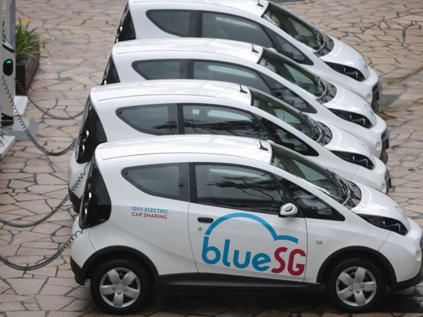 BlueSG is one of a number of car-sharing firms that have become more popular during the Covid-19 pandemic.