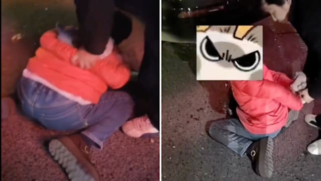 湖南女子当街抢小孩  被民众合力制服后哀求：“我错了”