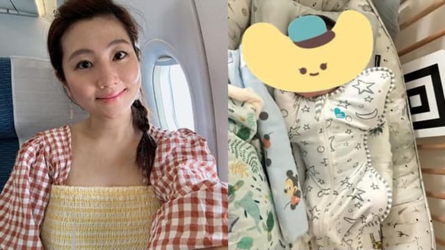 Selina中秋节晒儿子“小腰果”萌照