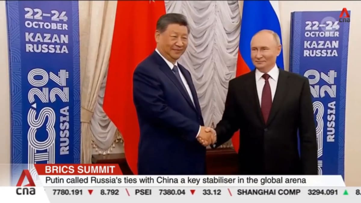 BRICS summit begins with series of bilateral talks - CNA