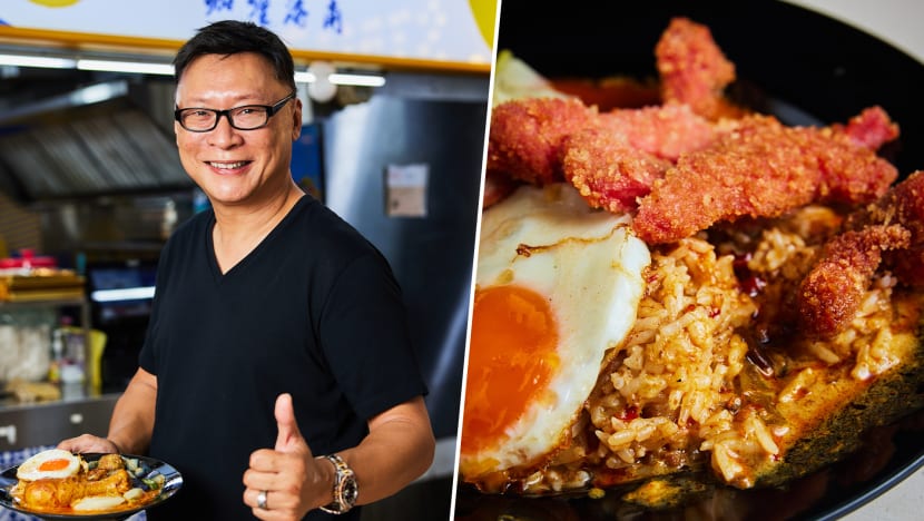 Satisfying, Sloppy Hainanese Curry Rice With Chicken Collagen Gravy & Mala Curry Sauce