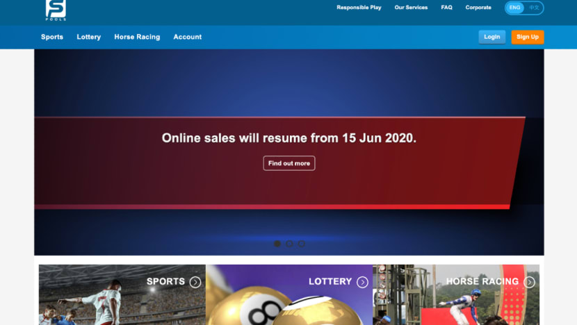 Singapore Pools to resume online sports betting and horse wagering; 4D, Toto to remain suspended