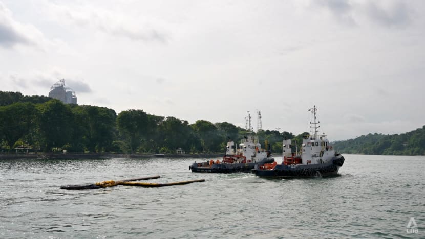 Tidal currents pose challenge to oil spill clean-up operations; drones, satellite imagery deployed to aid effort: MPA Tidal currents pose challenge to oil spill clean-up operations; drones, satellite imagery deployed to aid effort: MPA