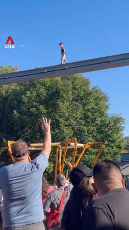 Lost child rescued from monorail track  at US theme park