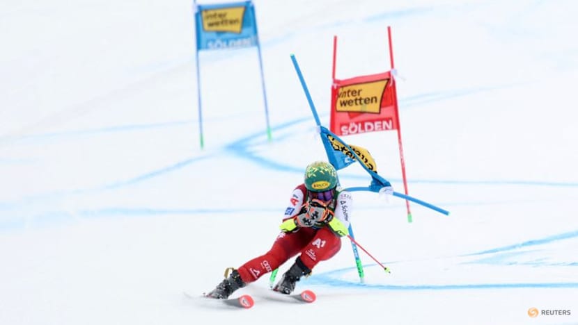 Alpine skiing-Austrian Scheib wins season-opener in Soelden