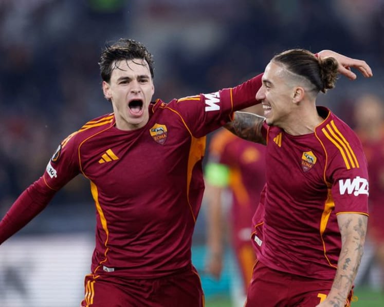 Pisilli's brace propels Roma past Stuttgart, fans clash at Europa League matches