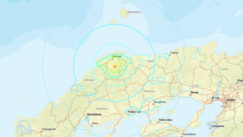Magnitude 6.2 earthquake strikes Japan's Chugoku region  