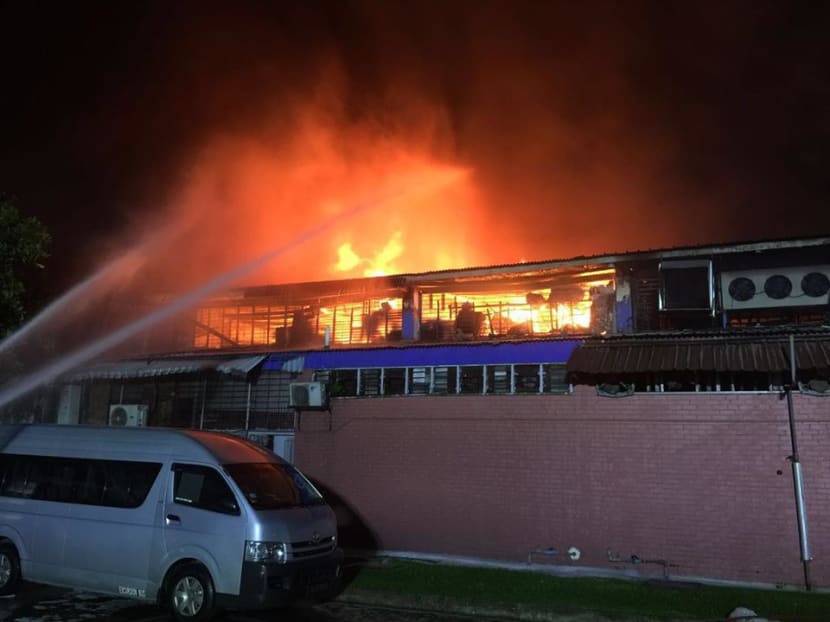 Massive fire put out at Toa Payoh Industrial Park