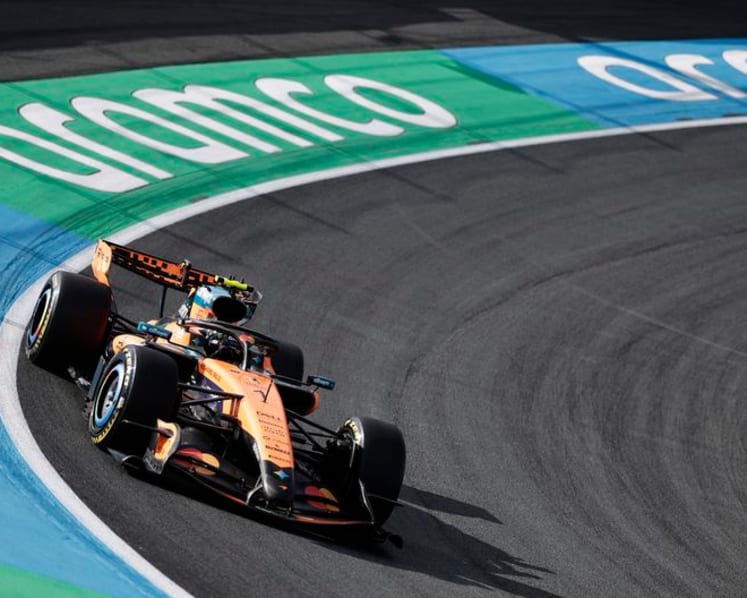 Russell takes sprint pole at Dutch Grand Prix ahead of Norris