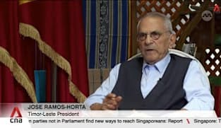 Timor-Leste's Jose Ramos-Horta speaks to CNA about ASEAN entry, political stability, border issues 