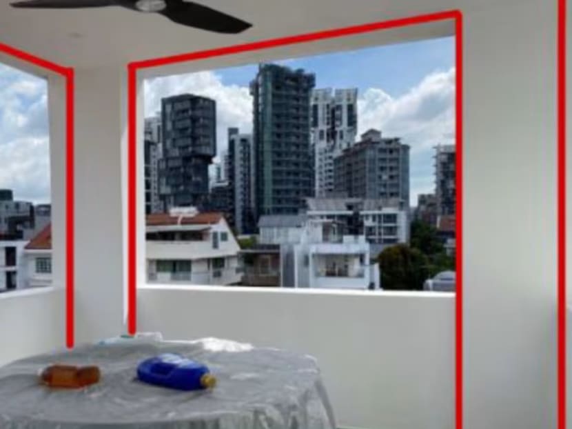 A photo from court documents depicting where the proposed blinds were to be installed.