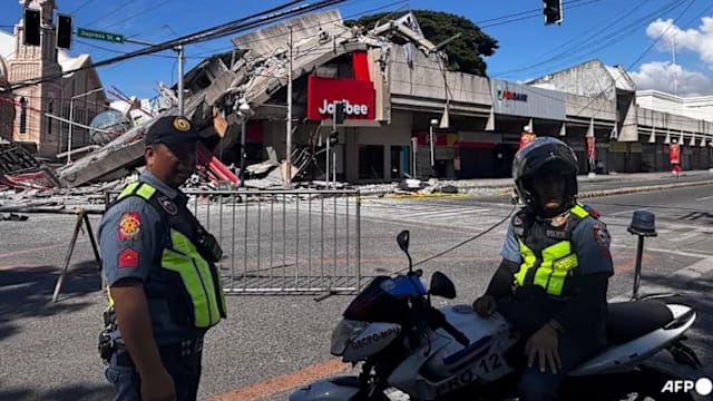 菲律宾南部地震致建筑倒塌 至少三死四伤