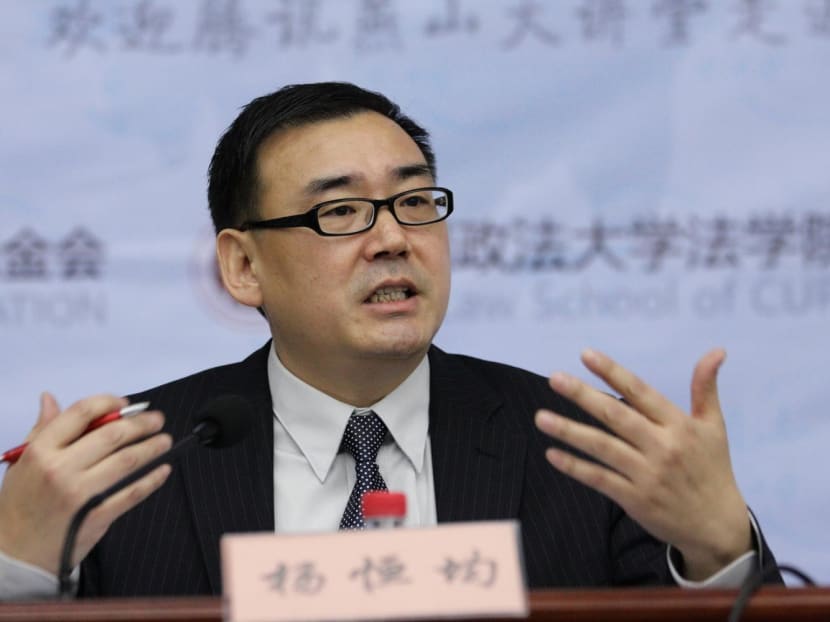 Chinese-Australian writer Yang Hengjun attends a lecture at Beijing Institute of Technology in Beijing, China on Nov 18, 2010.