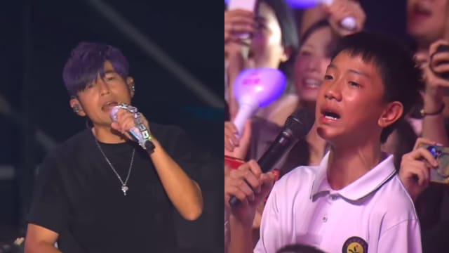 圆梦和周杰伦合唱　小男孩感动落泪