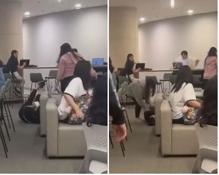 Police investigating after woman filmed kicking another woman at SMU