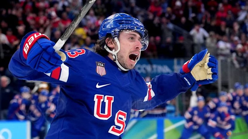 Ice hockey-US squeeze by Sweden into men's semi-finals