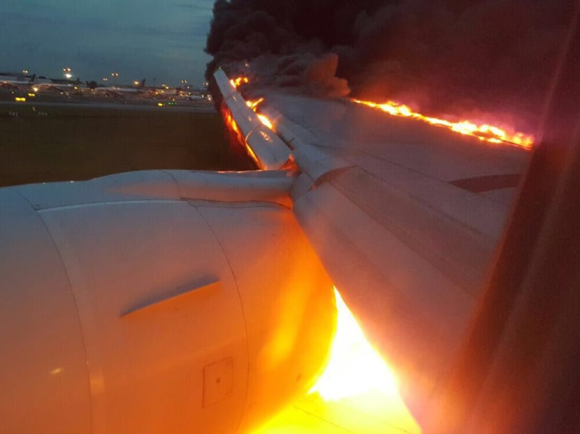 SIA jet makes emergency return to Changi, bursts into flames on runway