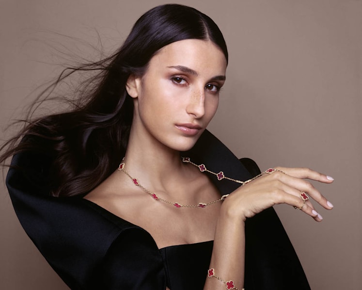 A new shade of luck: Van Cleef & Arpels’ Alhambra collection now comes in pink enamel A new shade of luck: Van Cleef & Arpels’ Alhambra collection now comes in pink enamel