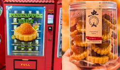 Pineapple tart vending machine in Tampines sells handmade Chinese New Year goodies by Two Bakers