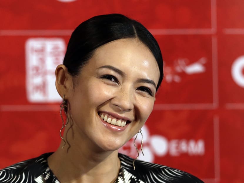 Chinese actress Zhang Ziyi smiles during the press conference for 2013 Chinese Film Festival in Seoul, South Korea. Photo: AP